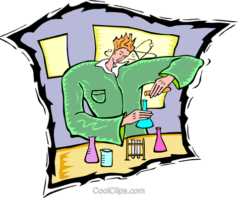 Science, Chemistry Royalty Free Vector Clip Art Illustration - Analisis Quimico En Alimentos Para Animales (480x399)