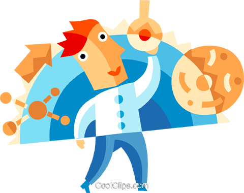 Scientists And Researchers Royalty Free Vector Clip - Scientist (480x380)