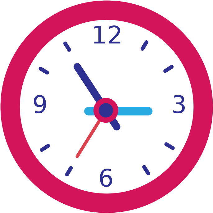Open - Clock In Vector (2000x1125)