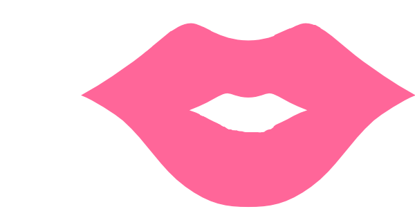 Pink Lips Png - Pink Lips Clipart (600x315)