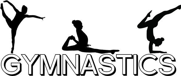 73,425 Gymnastics Posters And Art Prints - Gymnastics Sign Black And White (600x260)