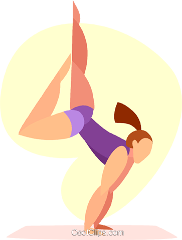 Gymnast Performing The Floor Routine Royalty Free Vector - Photograph (363x480)