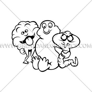 Cartoon Germ Monsters - Graphics (385x385)