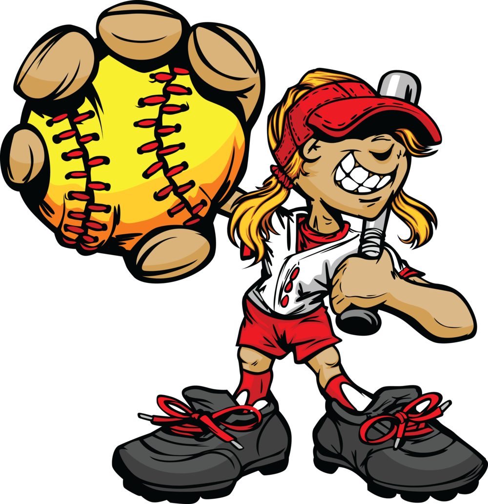 38 Softball Backgrounds - Girls Softball Logo (1000x1033)