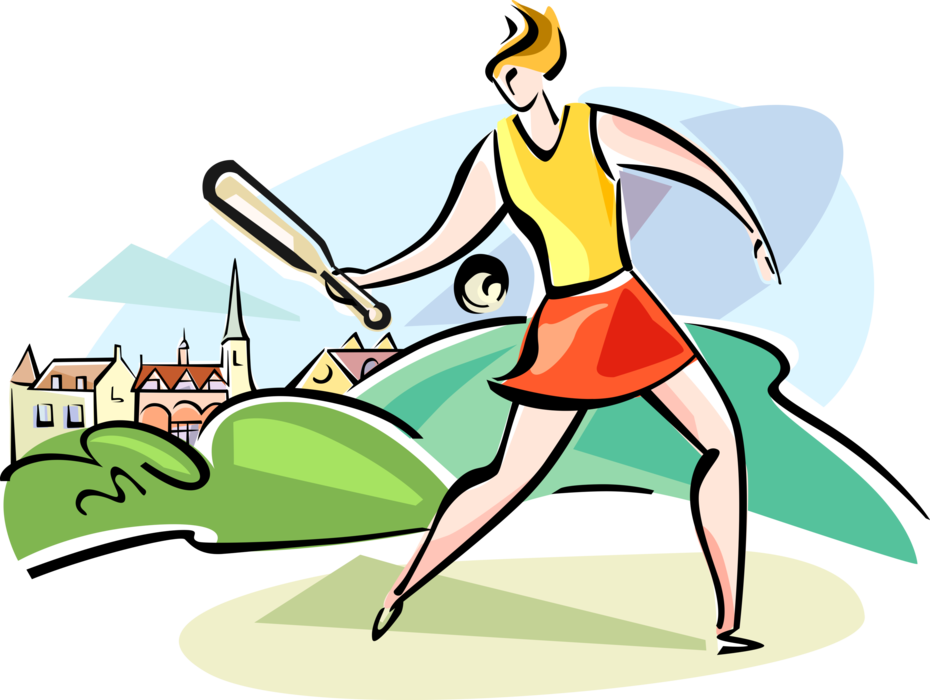 United Kingdom Rounders Royalty Free Vector Clip Art - Batting In Rounders Cartoon (930x700)