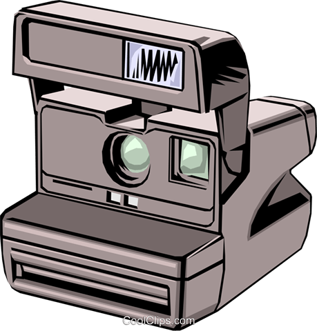 Instant Camera Royalty Free Vector Clip Art Illustration - Clip Art (459x480)