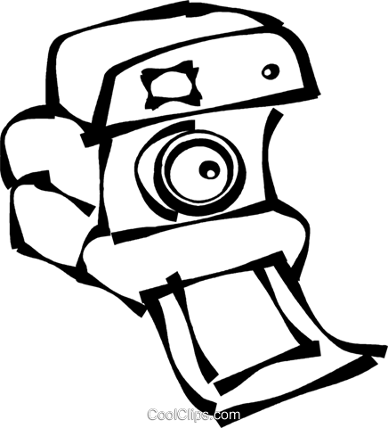 Camera Royalty Free Vector Clip Art Illustration - Illustration (436x480)