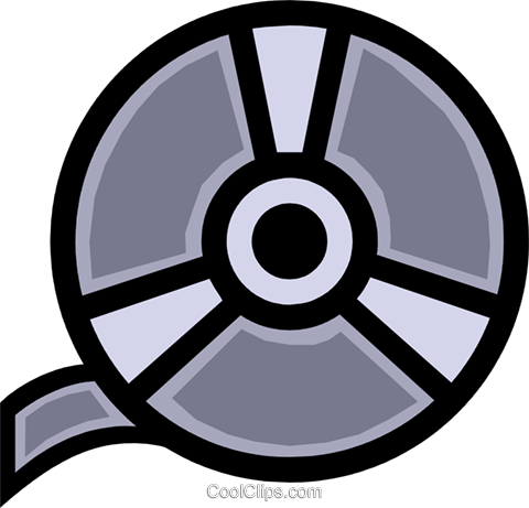 Film Reel Royalty Free Vector Clip Art Illustration - Clip Art (480x461)