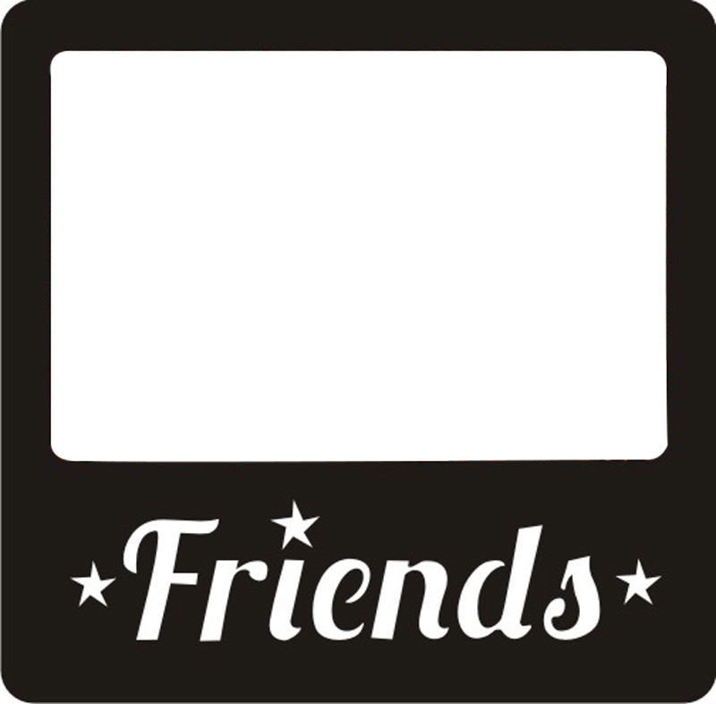 Friends Friend Frames Frame Borders Border - Frame Polaroid Png (800x786)
