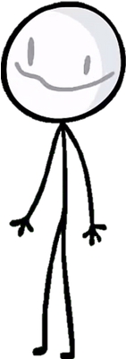Stick Figure Png - Stick Figure Smiling (400x400)
