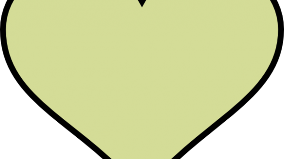Crafty Heart Pictures To Colour Green Different Clip - Crafty Heart Pictures To Colour Green Different Clip (585x329)