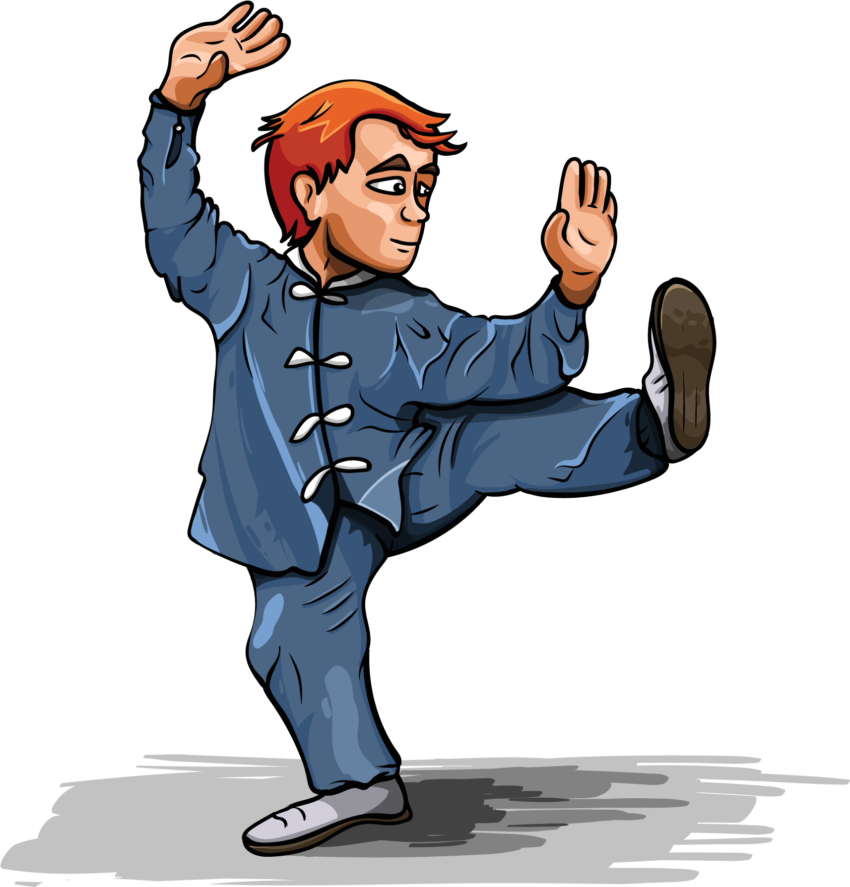 Taichi Young Man - Tai Chi Cartoon (1863x1892)