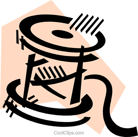Spools Of Thread Royalty Free Vector Clip Art Illustration - Illustration (480x479)