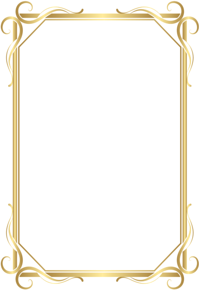 High Quality Images, Adobe Photoshop, Microsoft Word, - Transparent Gold Border Png (417x600)