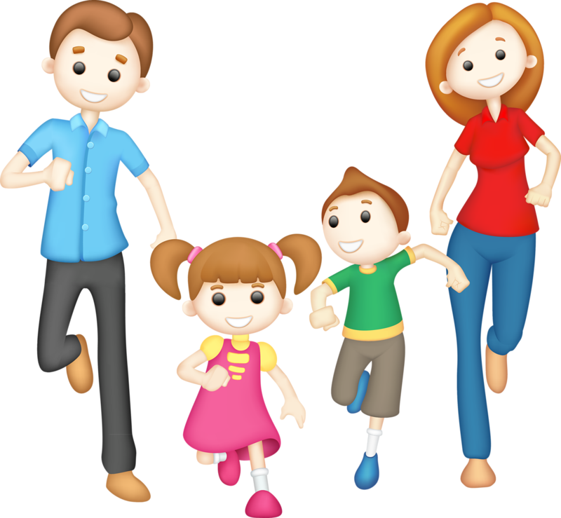 Image Freeuse Download Extended Clipart Happy - Family Clipart Png (800x739)