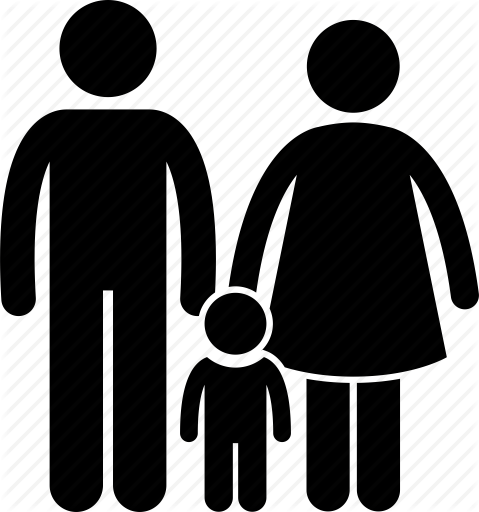 Couple Stick Figure Png - Stick Figure Family Png (479x512)