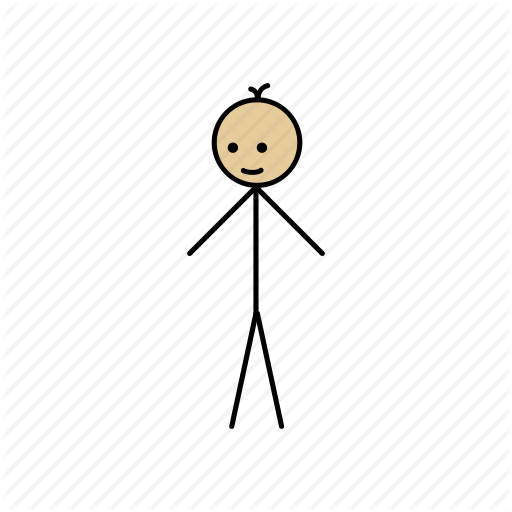 Download Human Stick Man Clipart Stick Figure Clip - Human (512x512)
