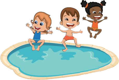 Pools Hours Through Labor Day - Jumping In A Swimming Pool Clip Art (456x307)