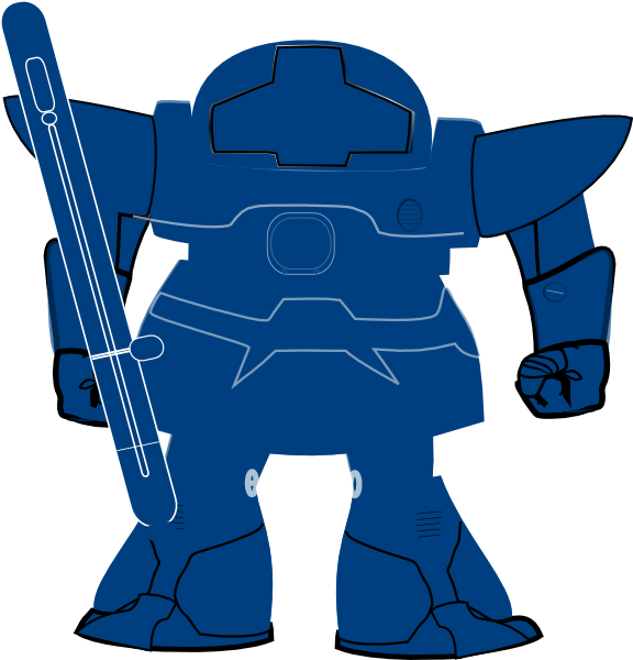 Blue Robot Svg Clip Arts 576 X 600 Px - Blue Robot Svg Clip Arts 576 X 600 Px (576x600)