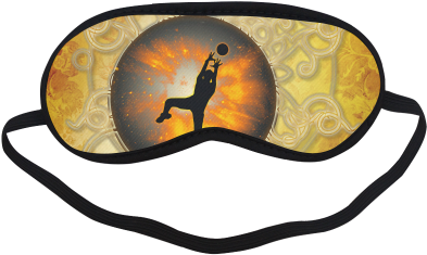 Volleyball Player Sleeping Mask - Googly Eyes Mask (500x500)