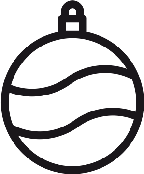 Christmas Balls Png Black And White Ball Christmas - Christmas Ball Icon (512x512)