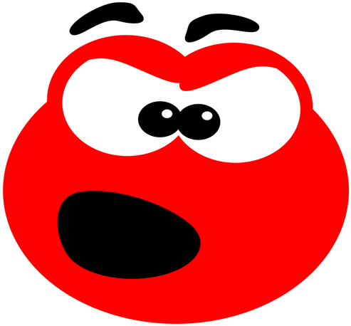 Computer Icons Anger Binary Large Object Smiley Emotion - Angry Blob (500x464)