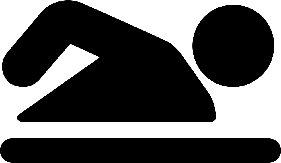 Swimming Person Comments - Swimming Pool Icon Vector (980x570)