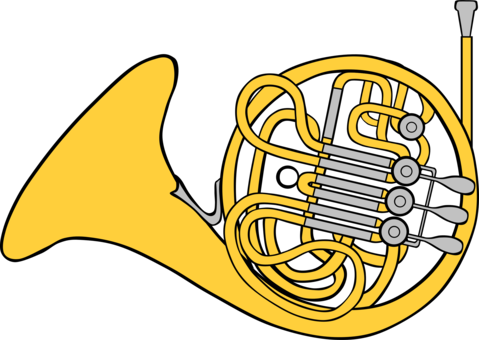 French Horns Brass Instruments Drawing Musical Instruments - Clip Art French Horn (479x340)