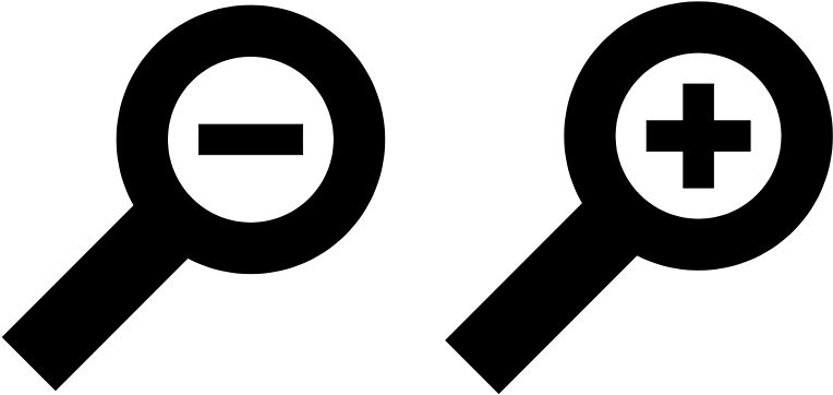Zoom In And Out Icon (800x400)