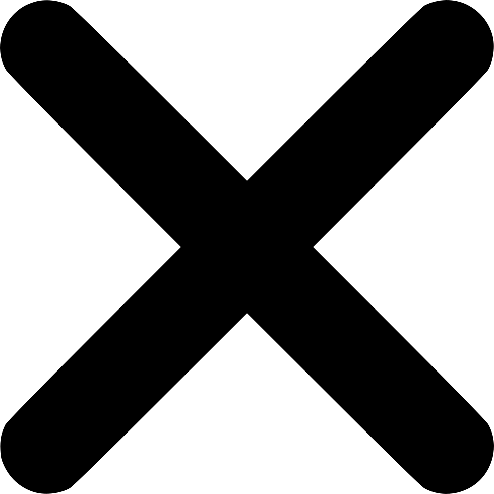 Simple Cross Comments - X Icon (980x980)