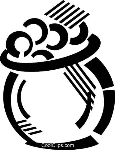 Pot Of Gold Royalty Free Vector Clip Art Illustration - Pot Of Gold Royalty Free Vector Clip Art Illustration (369x480)