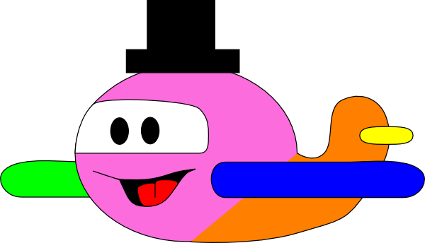 Airplane Wearing A Hat (600x344)