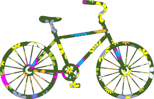 Road Bicycle Cycling Mountain Bike Silhouette - Bike Clip Art (526x340)