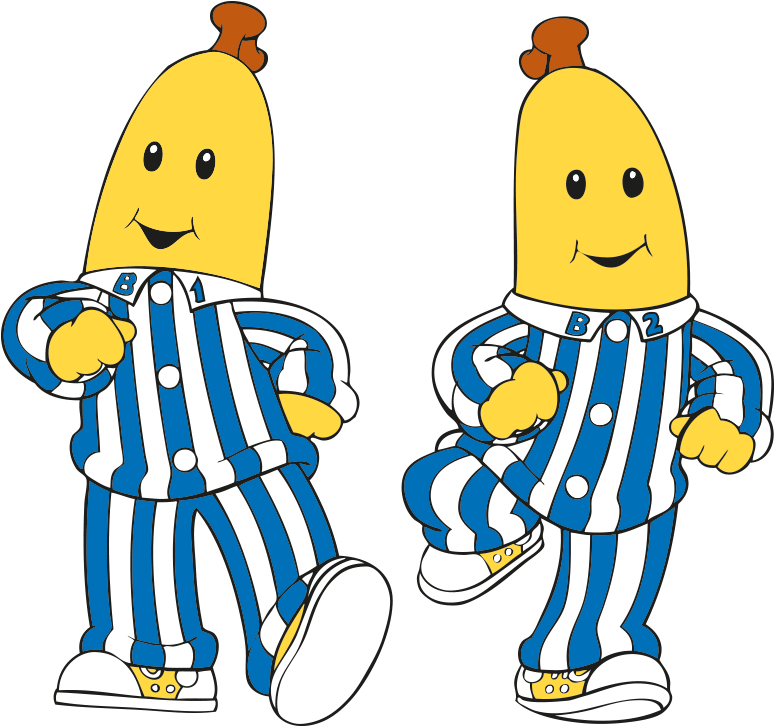 Bananas In Pyjamas B1 (794x745) Png Clipart Download