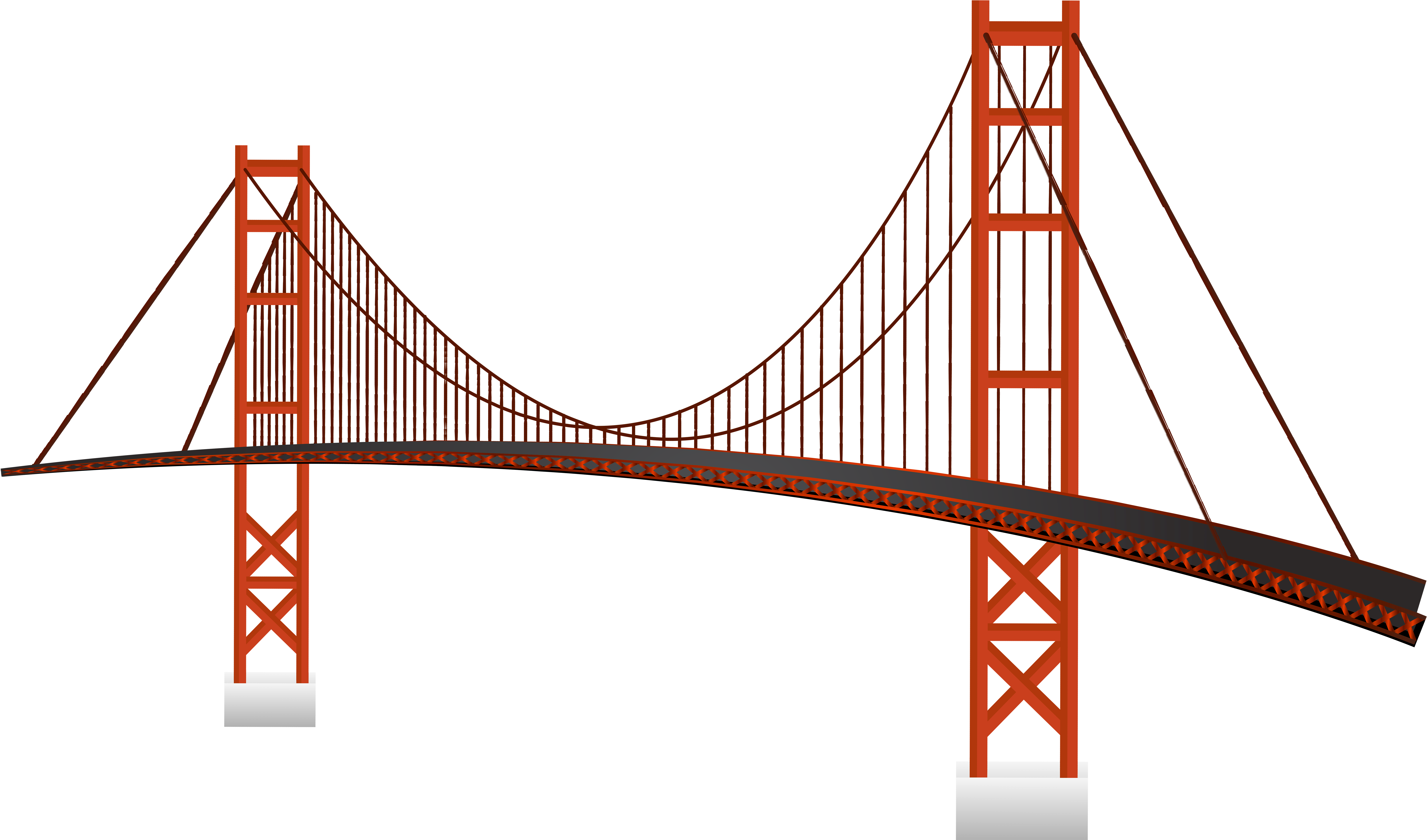 19 Bridge Clipart Free Library Huge Freebie Download - Golden Gate Bridge Png (8000x4705)