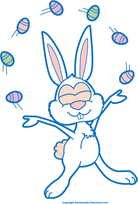 Easter Bunny Clipart Preschool - Easter Bunny (440x652)