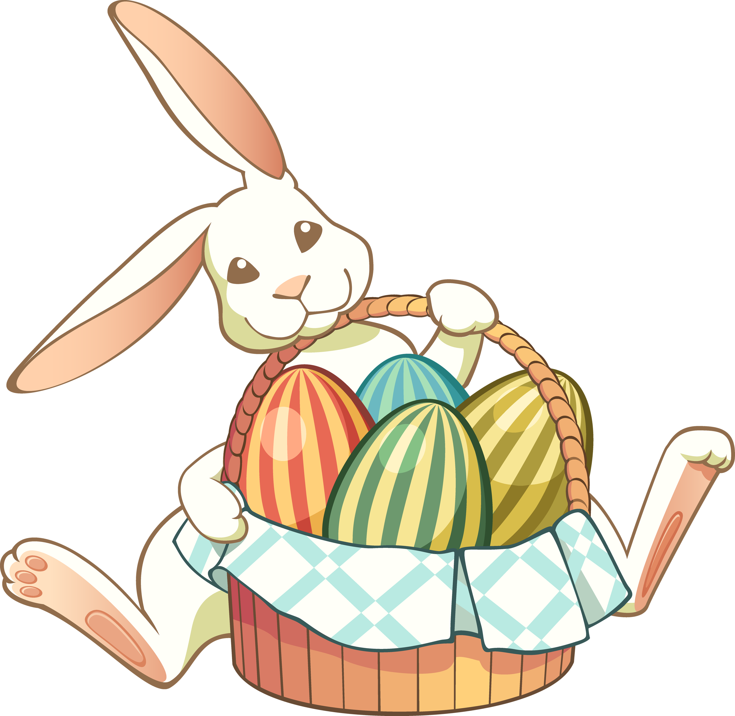 Easter Bunny Clipart Free Intended For Easter Bunny - Eggs Bunny Easter Clip (2500x2436)