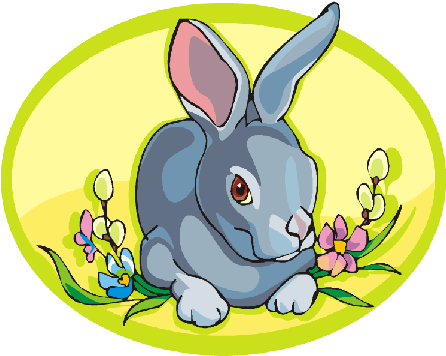 Easter Bunny Clipart Creepy - Love My Rabbit - Gray Shower Curtain (500x500)