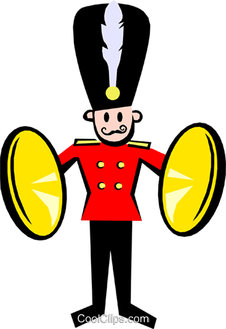 Royal Band Royalty Free Vector Clip Art Illustration - Marching Band Member Clipart (330x480)
