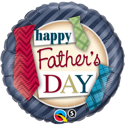 Father's Day Ties 18" Foil Balloon - Father's Day Foil Balloons (480x480)