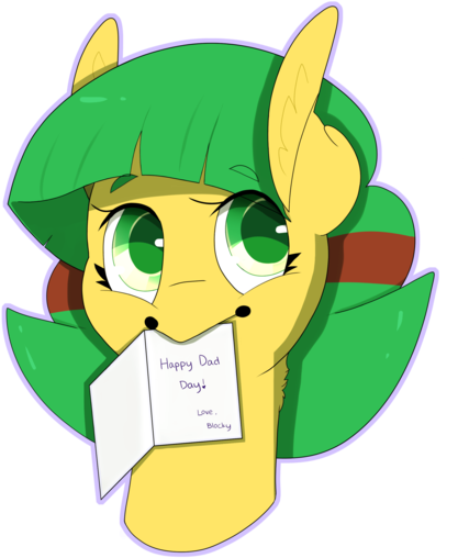 Liefsong, Card, Cute, Father's Day, Oc, Oc - Cartoon (600x600)