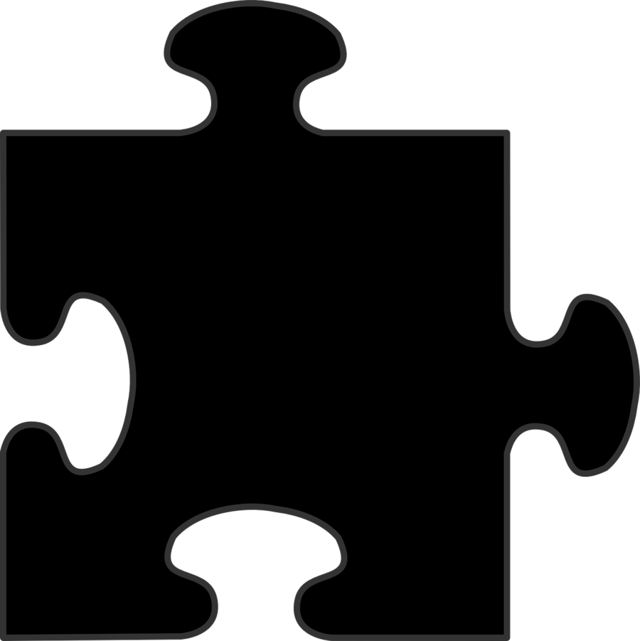 Black Puzzle Piece Png Clipart Jigsaw Puzzles Clip - Pieza De Rompecabezas Vector (900x901)