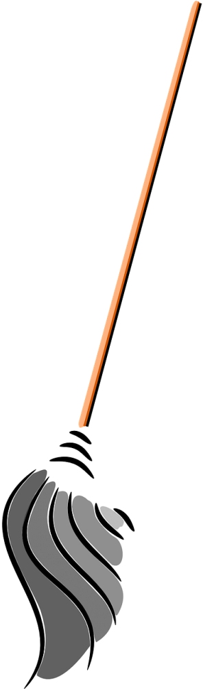 Housekeeping Clipart Sweep Mop - Mop Graphic (500x1000)