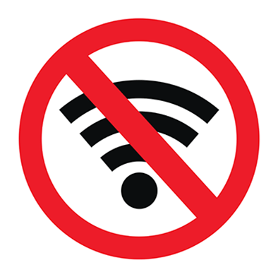 Cell Phone Usage - No Wifi Icon Png (580x391)