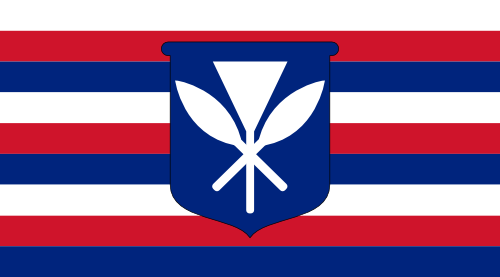 Flags Clipart Hawaii State - New Flag Of Hawaii (500x277)