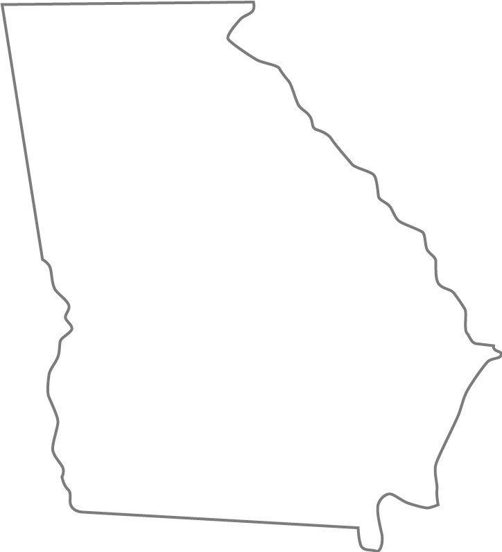 Georgia Flag Clipart Georgia State - State Of Georgia Shape Png (724x796)