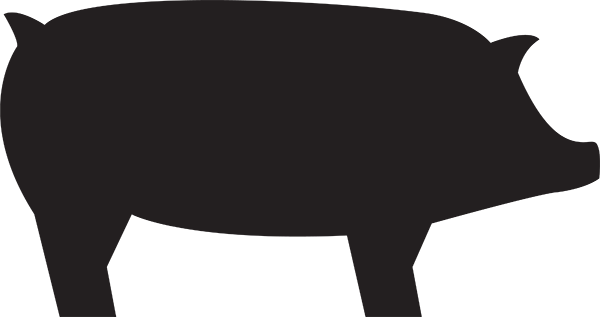 19 Clipart Pig Black And White Huge Freebie Download - Pig Black And White Transparent (600x317)