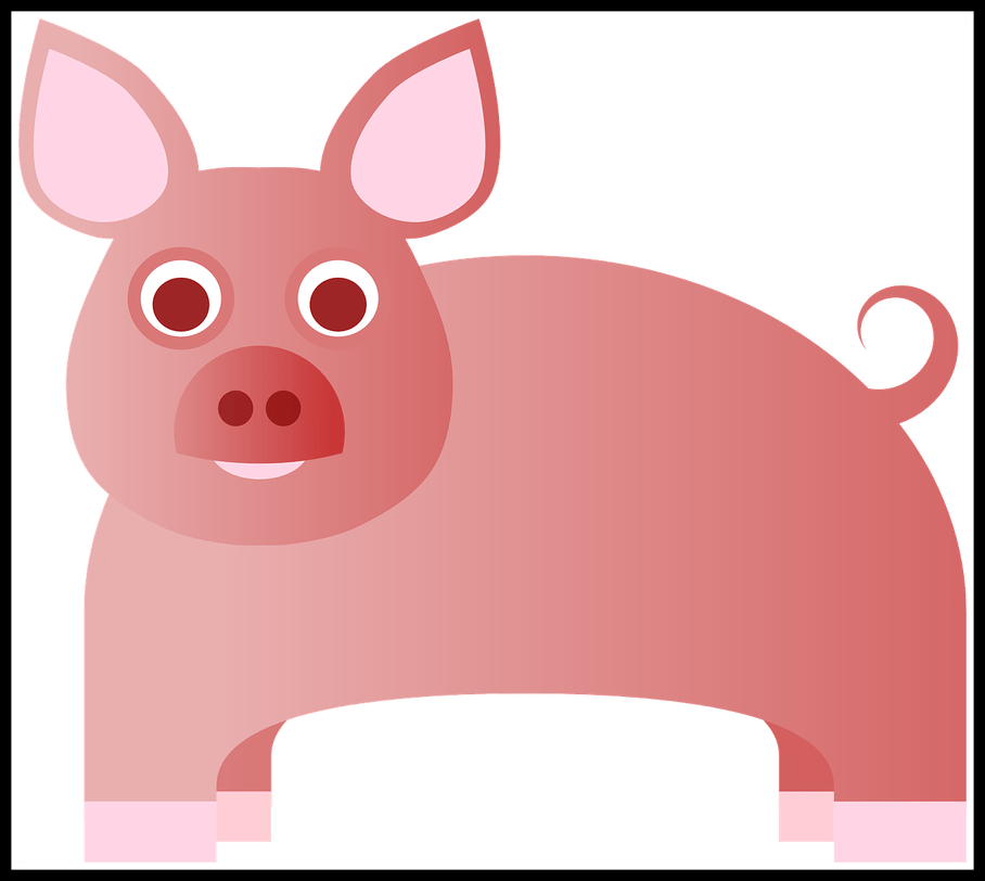 Pig Clipart Bacon - Pig (908x812)