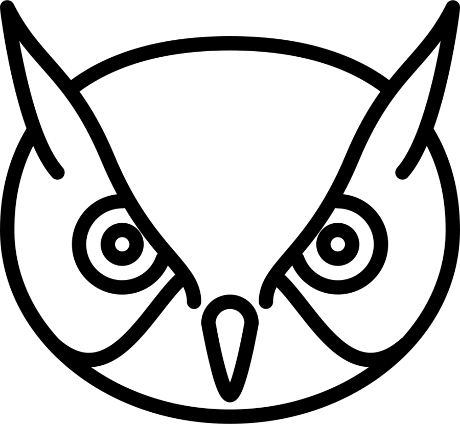Owl Head Png Clipart Pig Coloring Book Colouring Pages - Owl Head Png (900x830)