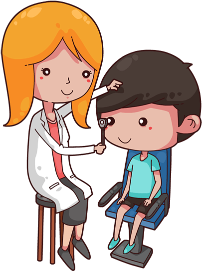 Image Transparent Library Eye Doctor Clipart - Eye Test Clip Art (432x545)